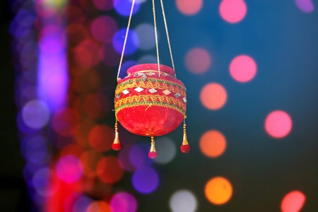 photograph of  dahi handi on gokulashtami festival in india , which is  Lord Shri Krishna's birth...