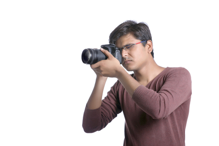 photographer with cameraの写真素材