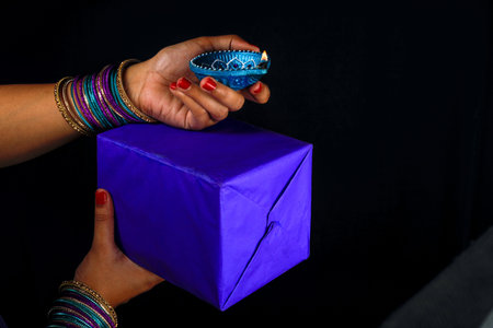 Indian Festival diwali , Lamp in hand
