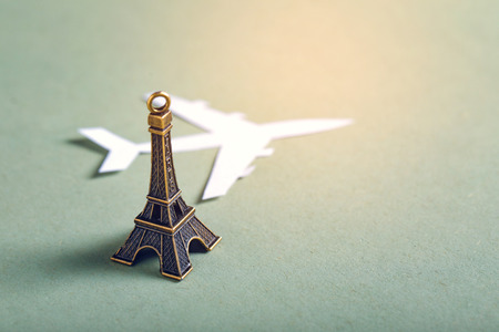 Travel concept , Eiffel tower miniatureの写真素材