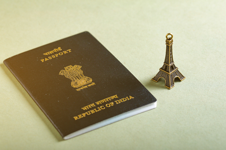 Travel concept , Indian passportの写真素材