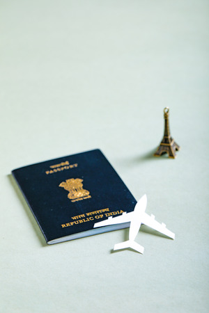 travel concept , Indian passportの写真素材