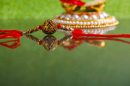Indian festival Raksha Bandhan , colorful designer Rakhi or Wrist Band