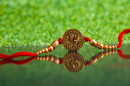 Indian festival Raksha Bandhan , colorful designer Rakhi or Wrist Band