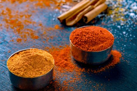 all indian spices , cooking backgroundの写真素材