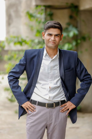 Young Indian Man In Suit