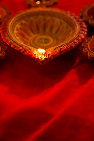 Indian Festival Diwali , Diwali oil Lamp