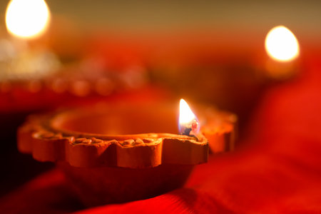 Indian Festival Diwali , Diwali oil Lamp