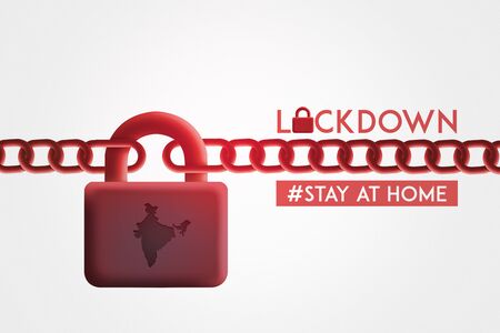 India Lock down Concept , Corona virus lock downの写真素材