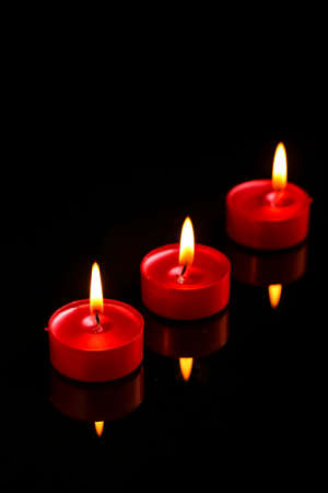 Indian festival diwali , candle on dark backgroundの写真素材