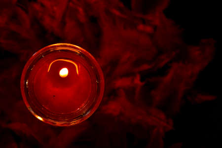 Indian festival diwali , Colorful lamps of oil on dark backgroundの写真素材