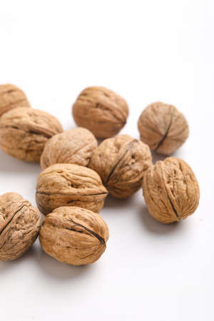 Walnut isolated on a whiteの写真素材