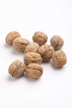 Walnut isolated on a whiteの写真素材