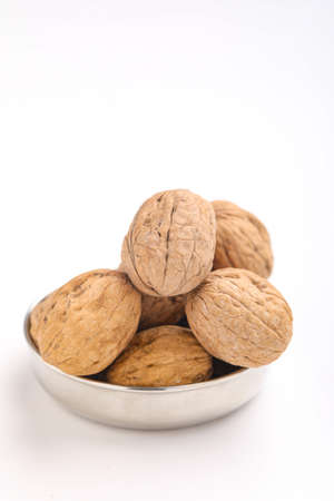 Walnut isolated on a whiteの写真素材