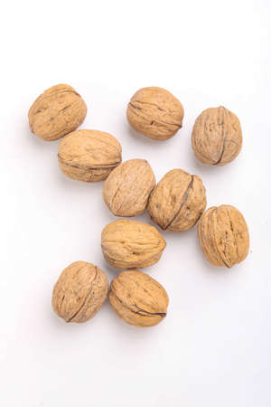 Walnut isolated on a whiteの写真素材