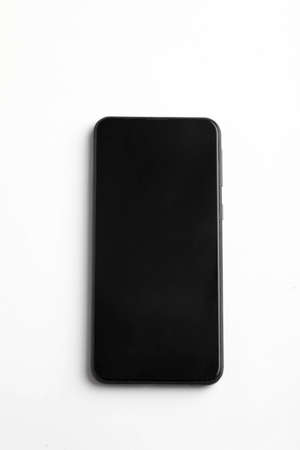 Technology concept : Smartphone on whiteの写真素材