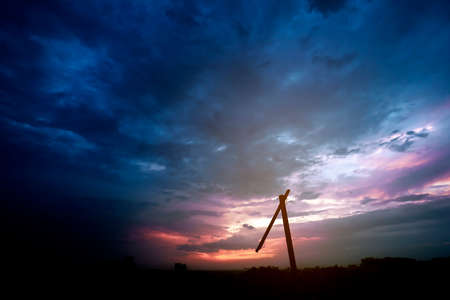 Beautiful sunrise or sunset lighting the clouds softlyの写真素材
