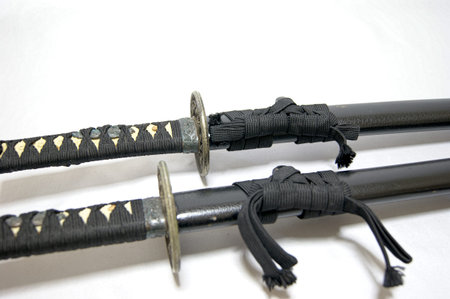 Japanese swordsの写真素材