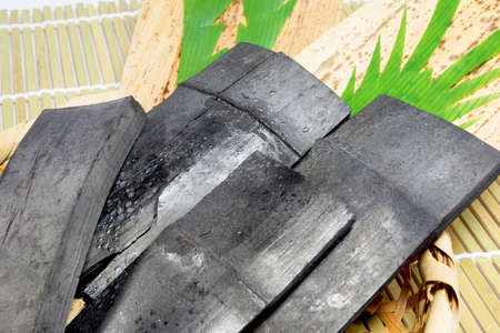 Bamboo charcoalの写真素材