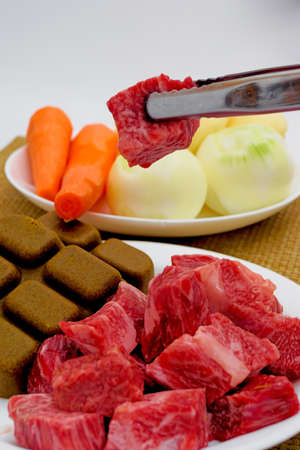 Colo steak of Japan producing name-brand beefの写真素材