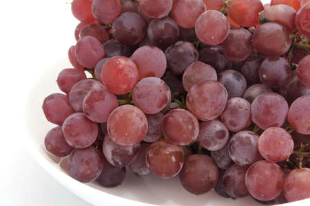 This sweet Delaware grapes is cultivated in Japan.の写真素材