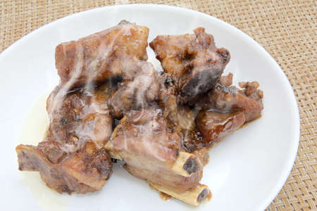Spare ribs seasoned with jam made at homeの写真素材