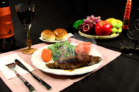sirloin steakの写真素材