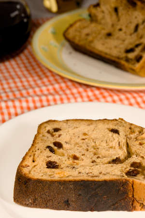 Handmade grape bread filled with grapes plentyの写真素材