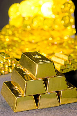 A large amount of goldの写真素材