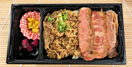 High-end steak bento boxの写真素材