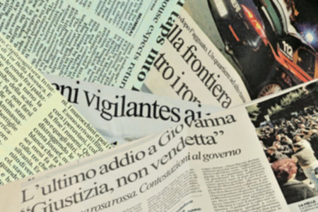 English-language newspapersの写真素材