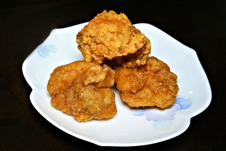 Crispy fried chickenの写真素材