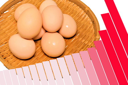 Soaring egg pricesの写真素材