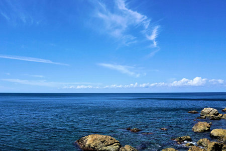 Sky and seaの写真素材