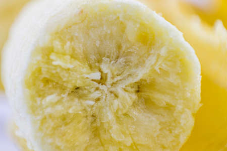 Closeup of bananas. selective focusの写真素材