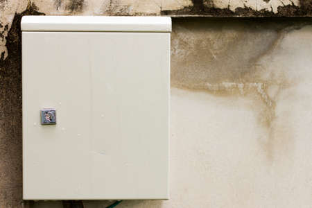 A post box vintage backgroundの写真素材