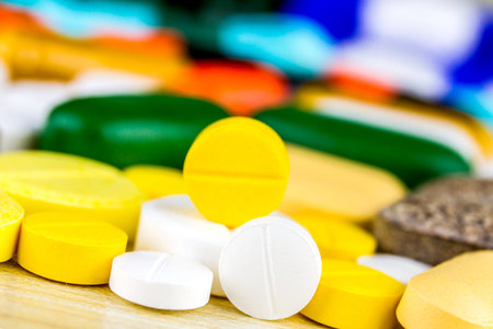 Drug prescription for treatment medication.