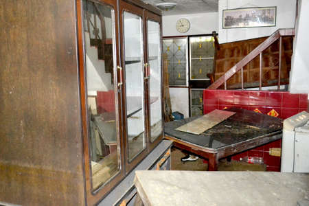 BANGKOK, THAILAND, The damage after Thai flood crisis ,November 17, 2011 in Bangkok, Thailandのeditorial素材