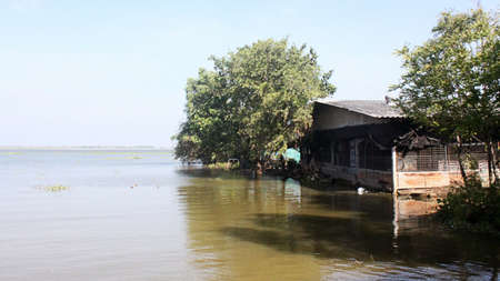BANGKOK, THAILAND, The damage after Thai flood crisis ,November 17, 2011 in Bangkok, Thailandのeditorial素材
