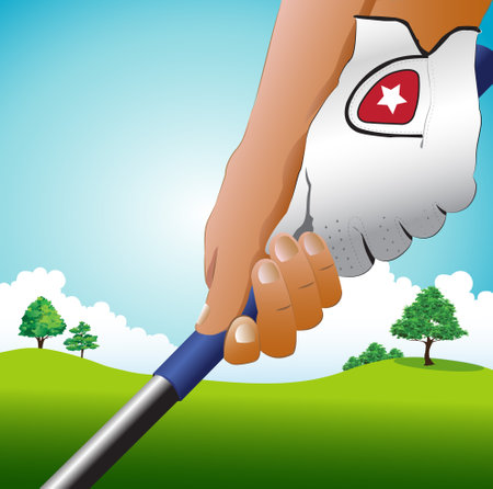 Golf wood capture image to hit the correct ball Background with golf course
Illustrated vectorのイラスト素材