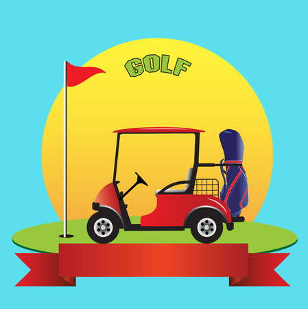 Poster for advertising in golf tournaments
vector Illustrationのイラスト素材