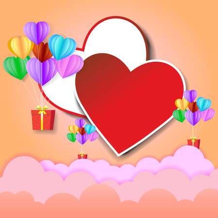 heart shaped vector illustration for love dayのイラスト素材