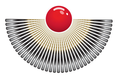 Visul arts and design of snooker playing equipment on a white background. Vector snooker sport gameのイラスト素材