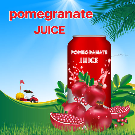 Watermelon juice vector illustration, canned drink for advertising purposes.のイラスト素材