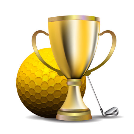 Golf logo vector illustration for different seasons tournaments.のイラスト素材