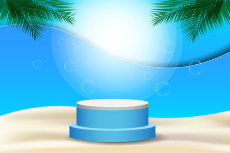Background vector illustration for placing merchandise for advertising purposes.のイラスト素材