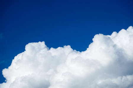 Sky clouds, Blue sky with white cloudsの写真素材