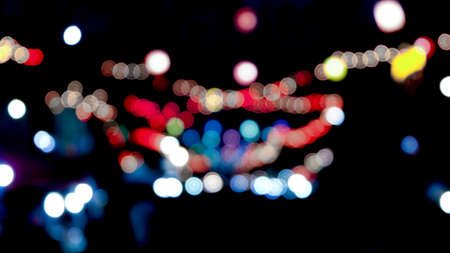 abstract bokeh blur lights for background .の写真素材