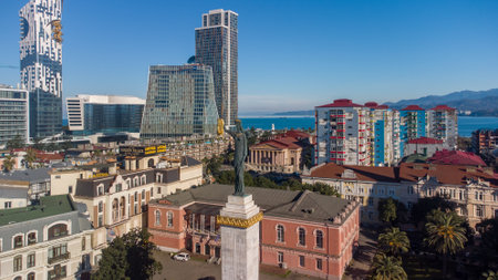 View of the city of San Francisco, California, United States of Americaの写真素材