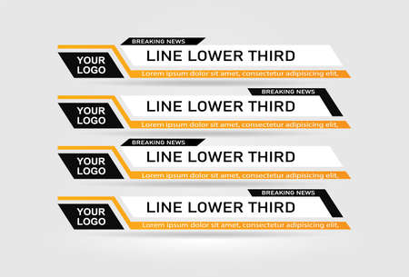 News Lower Thirds Packのイラスト素材